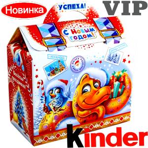 Сладкий подарок на Новый Год в жестяной упаковке весом 1200 грамм по цене 1762 руб в Петропавловске-Камчатском