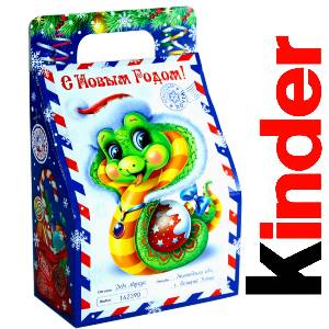 Детский подарок на Новый Год в жестяной упаковке весом 335 грамм по цене 1312 руб в Петропавловске-Камчатском