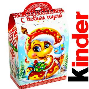 Детский подарок на Новый Год в жестяной упаковке весом 430 грамм по цене 1657 руб в Петропавловске-Камчатском